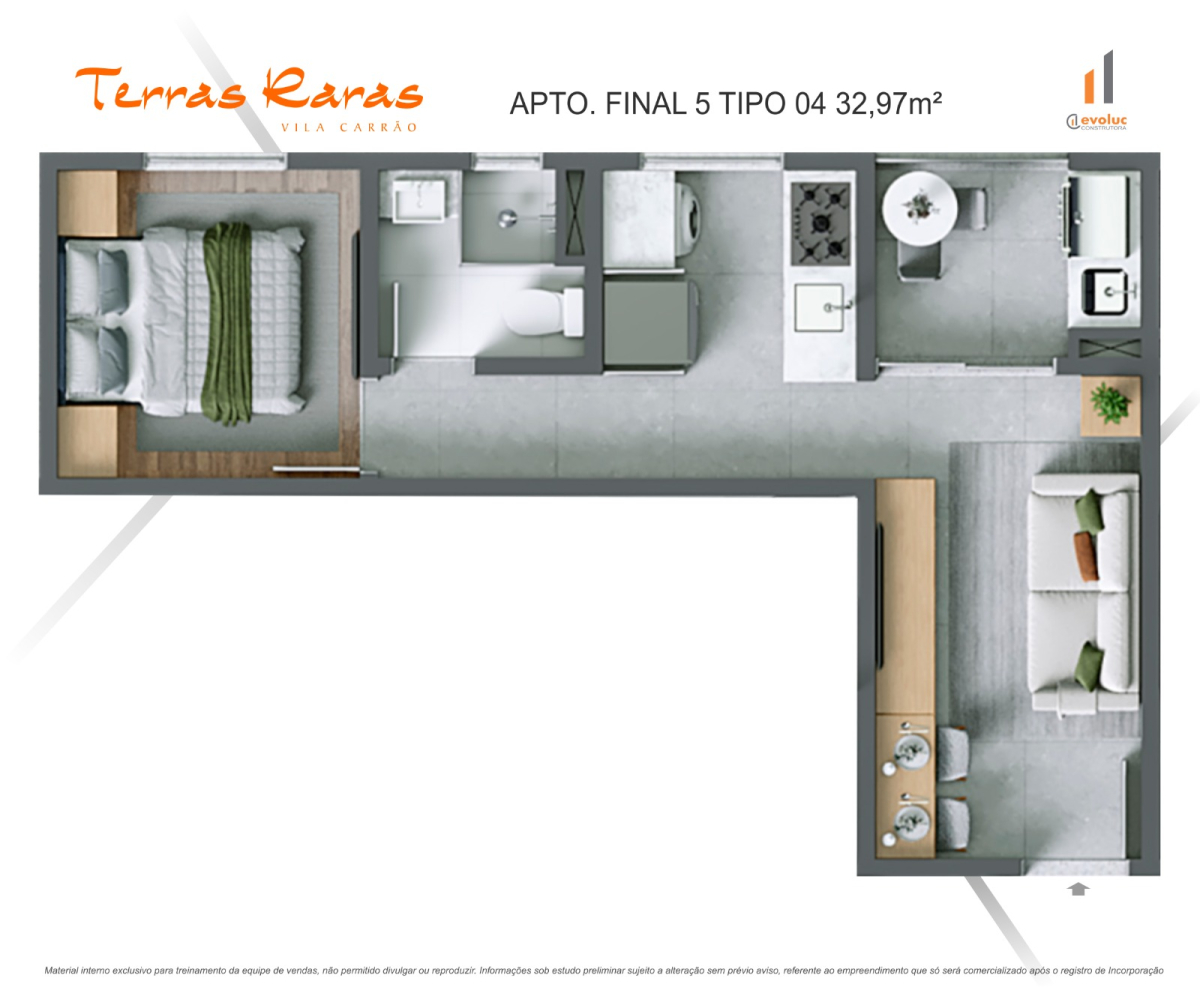 Planta 32,97m²